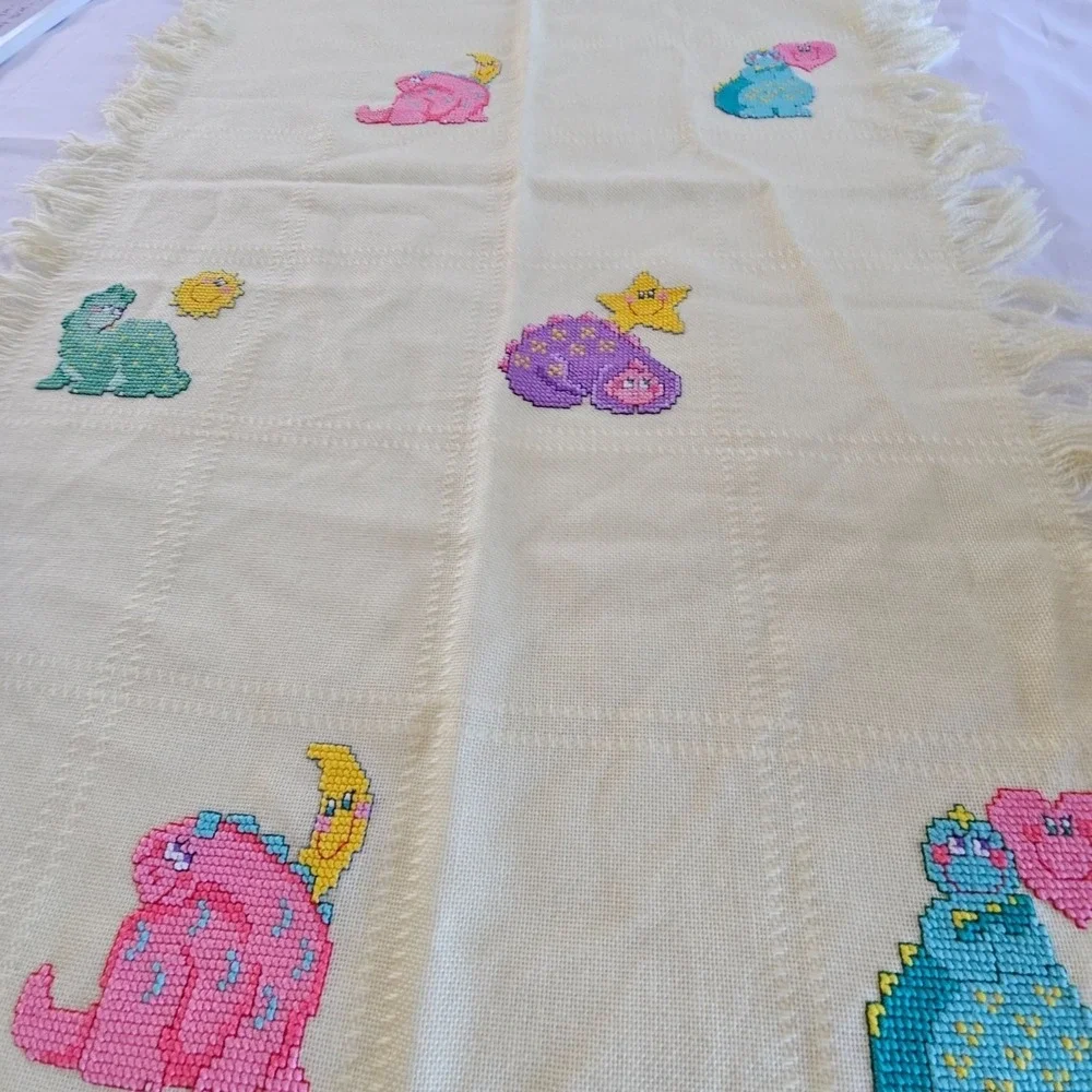 Vintage Baby Afghan 23x40